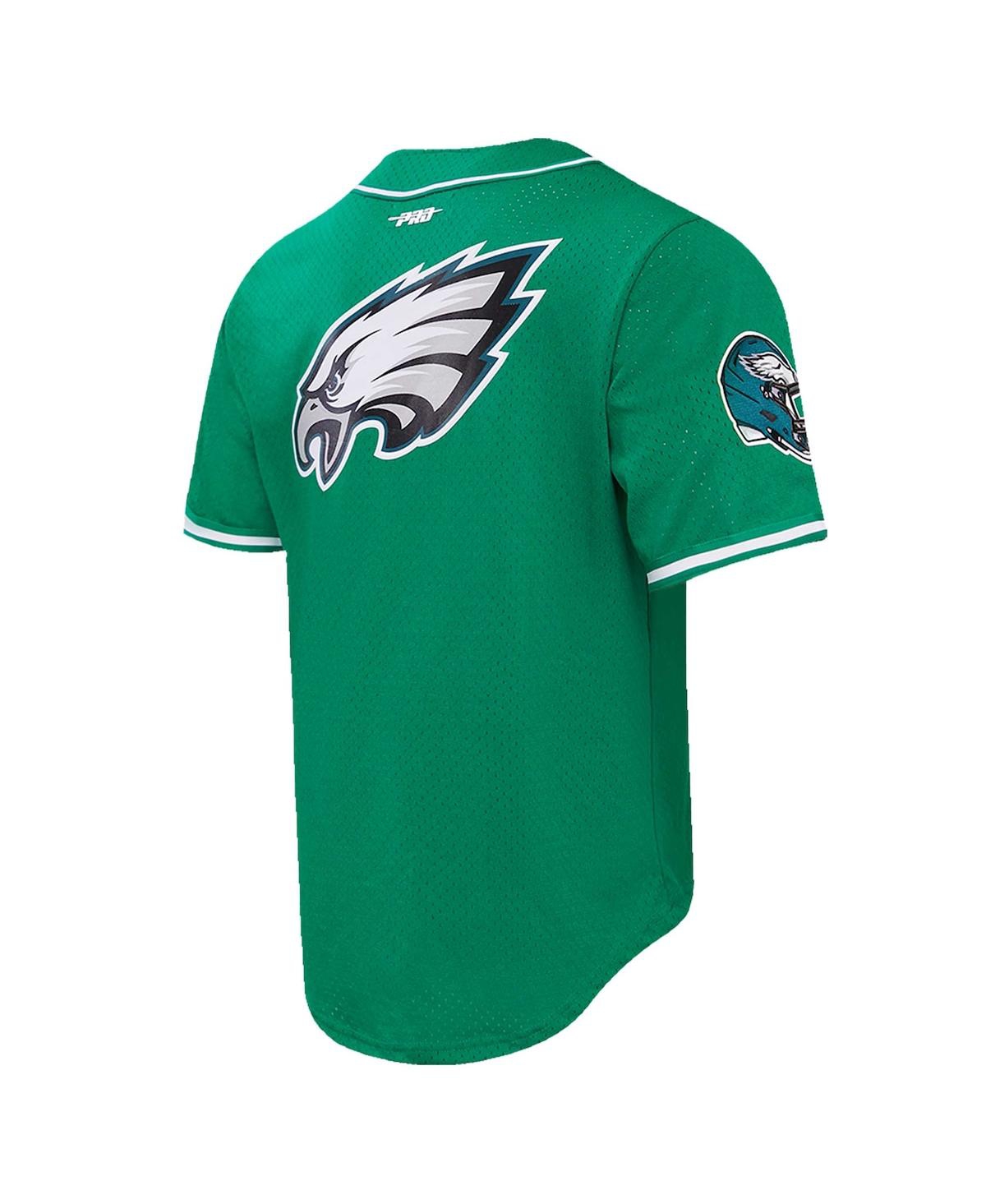 Shop Pro Standard Men's  Jalen Hurts Kelly Green Philadelphia Eagles Baseball Button-up Shirt