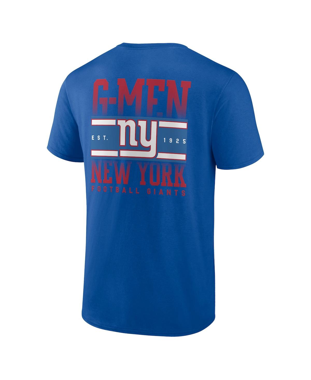 Men's ProfileNew York Giants Big and Tall Two-Sided T-shirt - Royal
