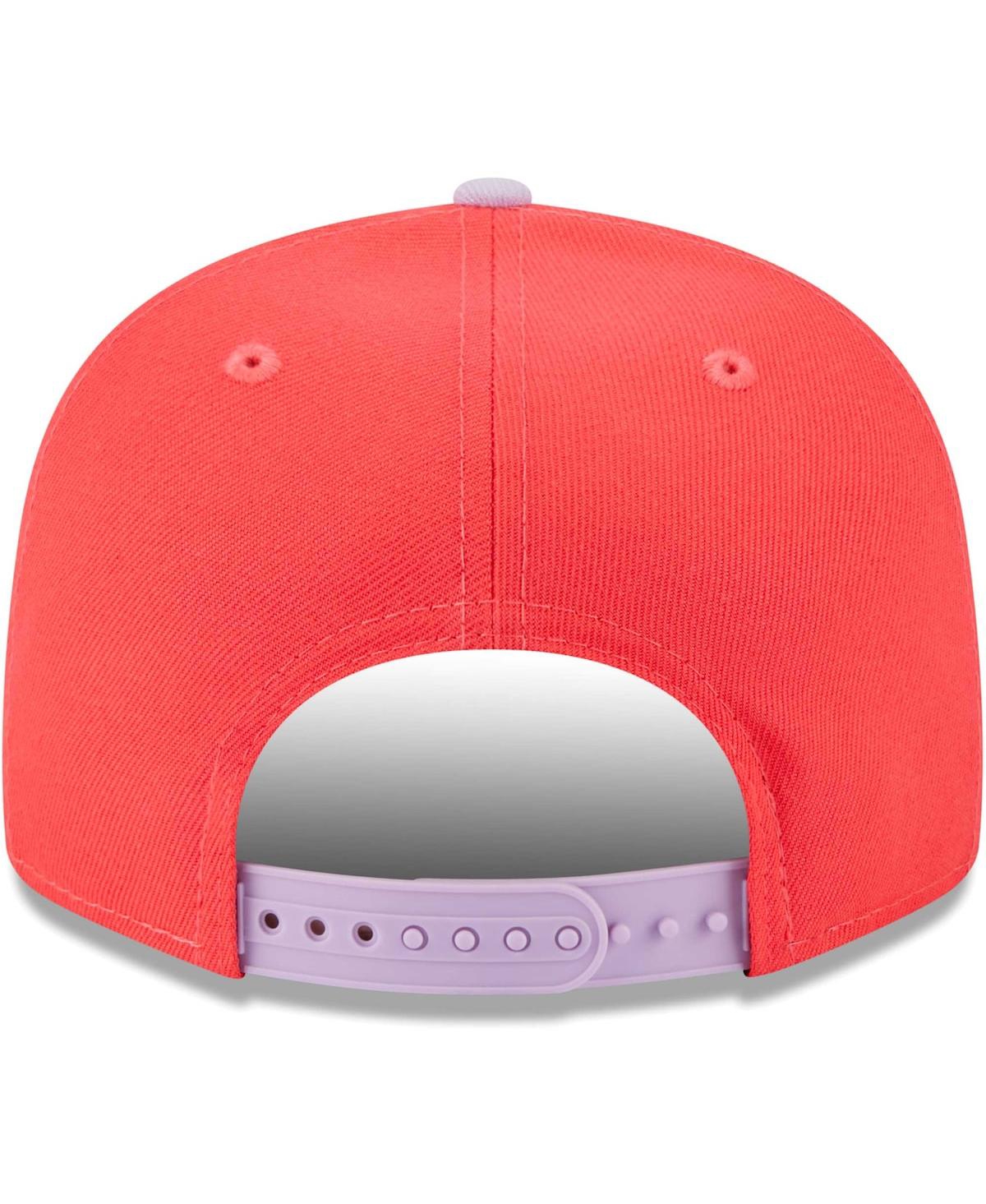 New Era Men's  Red, Purple Detroit Tigers Spring Basic Two-tone 9fifty Snapback Hat In Red,purple