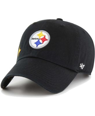 Women's Black Pittsburgh Steelers Confetti Icon Clean Up Adjustable Hat