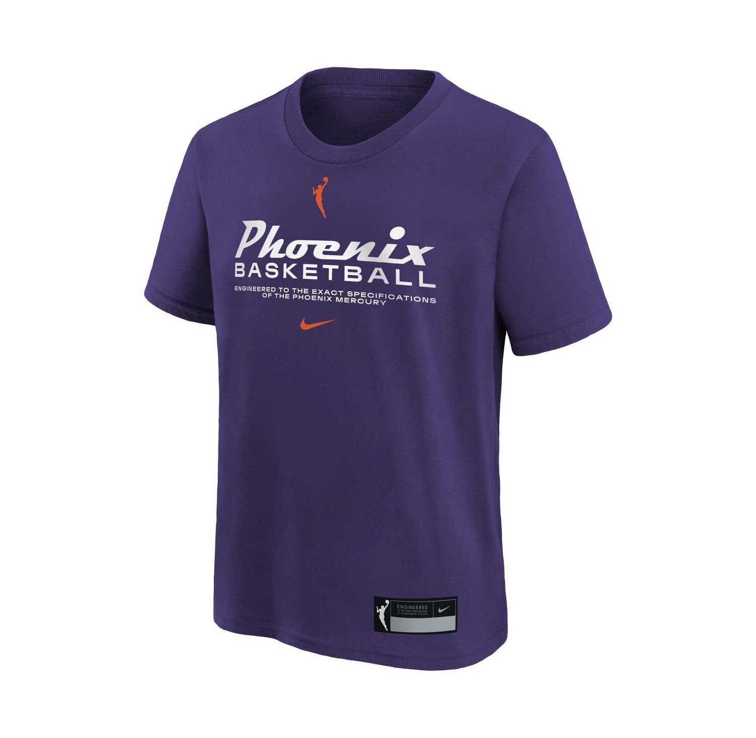 Big Boys and Girls Purple Phoenix Mercury On Court Legend Essential Practice T-shirt