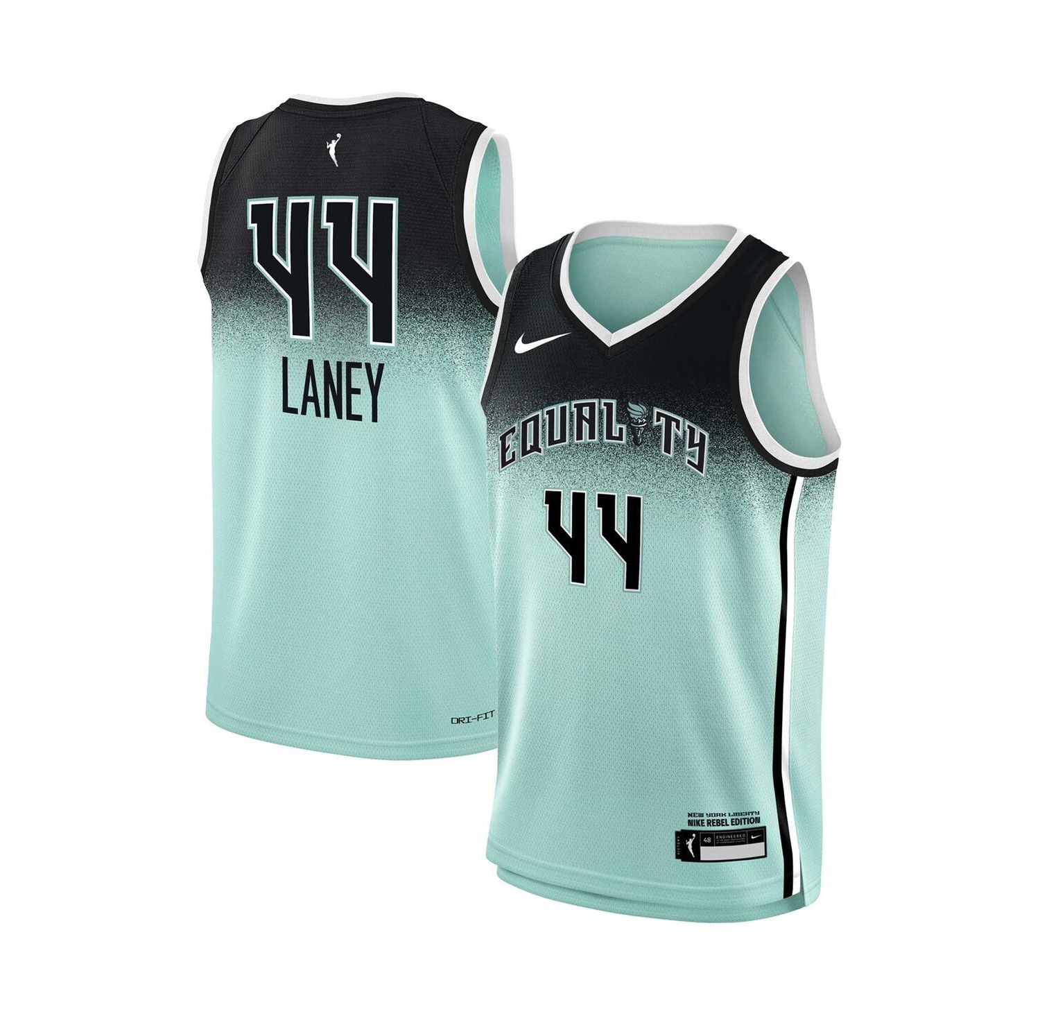 Big Boys and Girls Betnijah Laney Mint New York Liberty 2023 Rebel Edition Victory Player Jersey