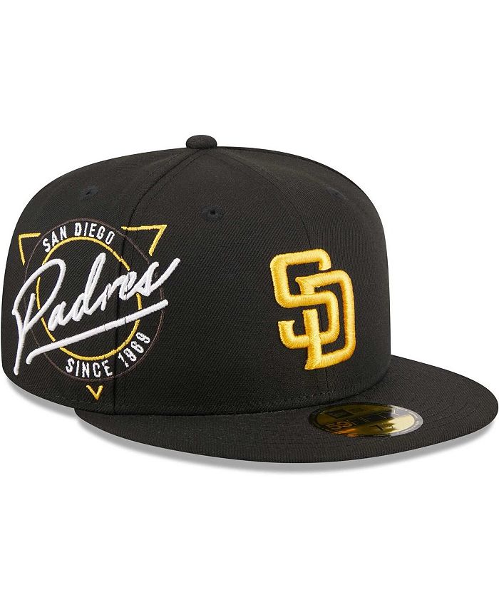 New Era Men's Black San Diego Padres Neon 59FIFTY Fitted Hat - Macy's