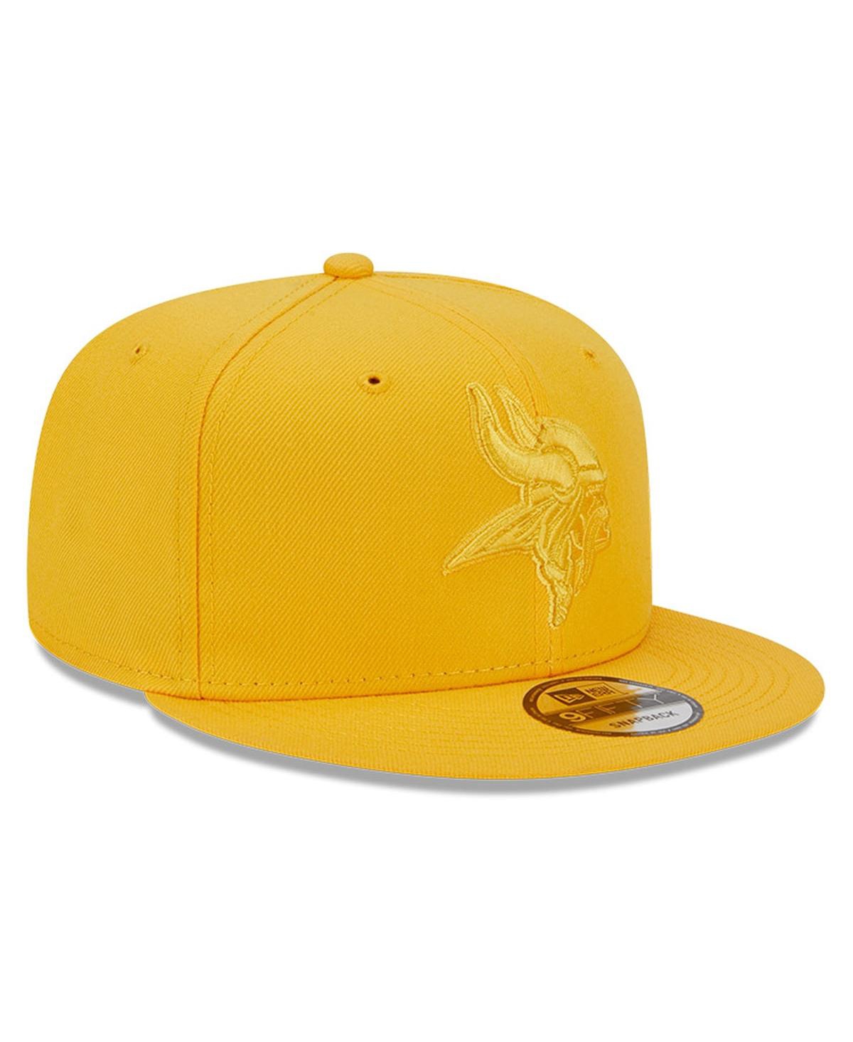 Shop New Era Men's  Gold Minnesota Vikings Color Pack 9fifty Snapback Hat
