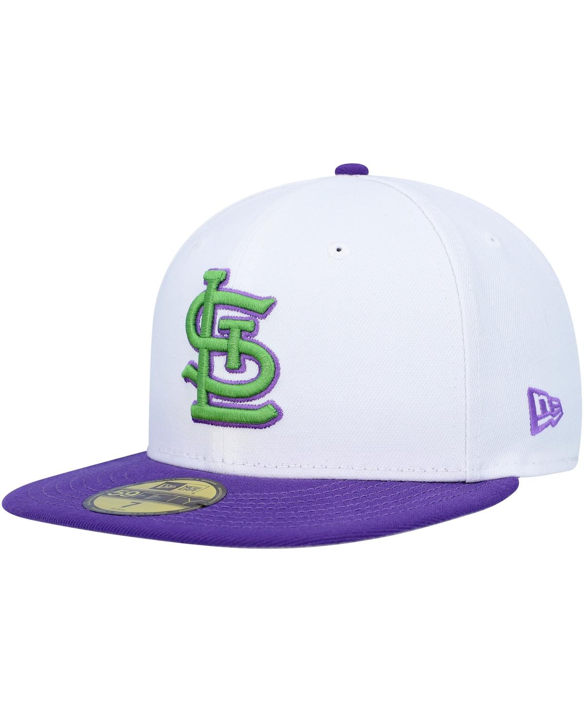 Men's New EraSt. Louis Cardinals 2011 World Series Side Patch 59FIFTY Fitted Hat - White