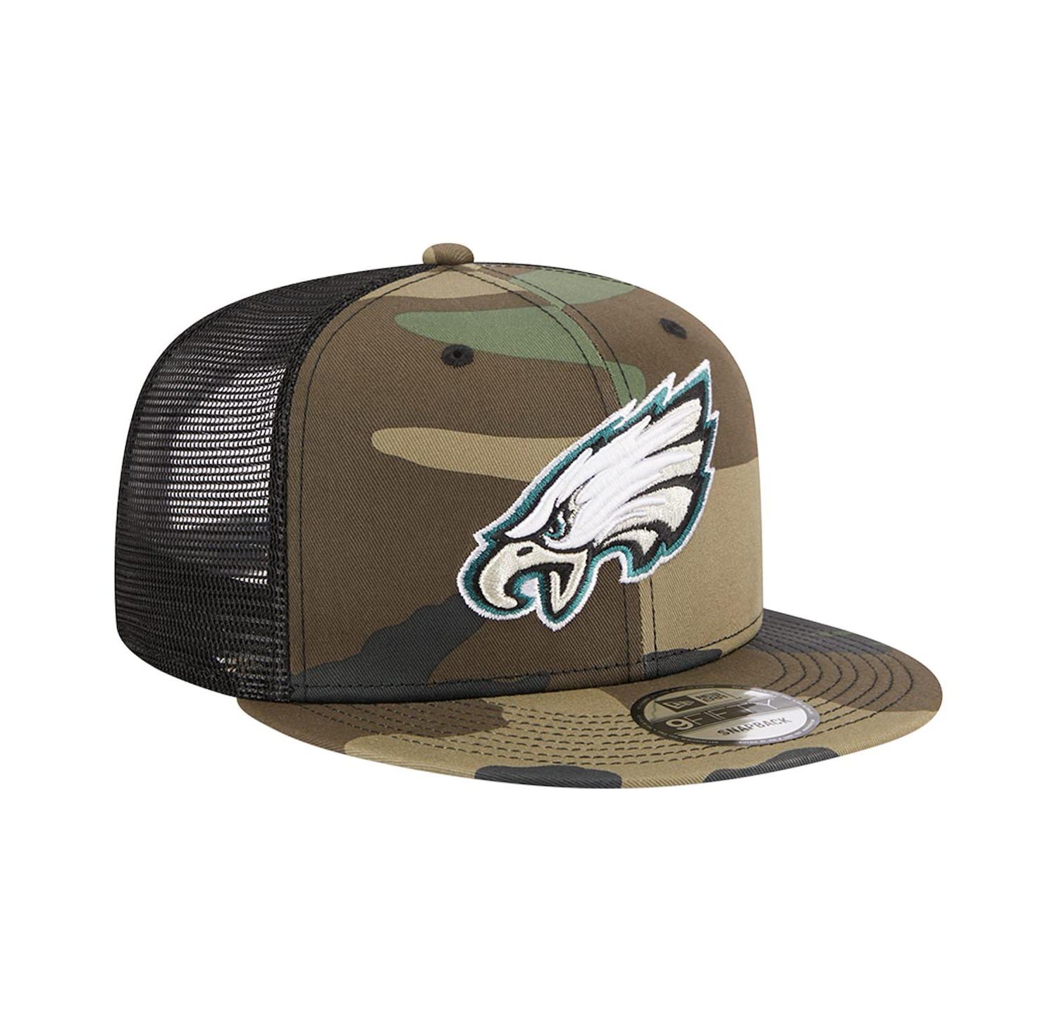 Men's Camo Philadelphia Eagles Main Trucker 9FIFTY Snapback Hat