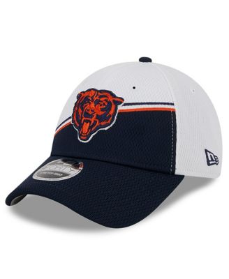 New Era Men's White, Navy Chicago Bears 2023 Sideline 9FORTY Adjustable ...