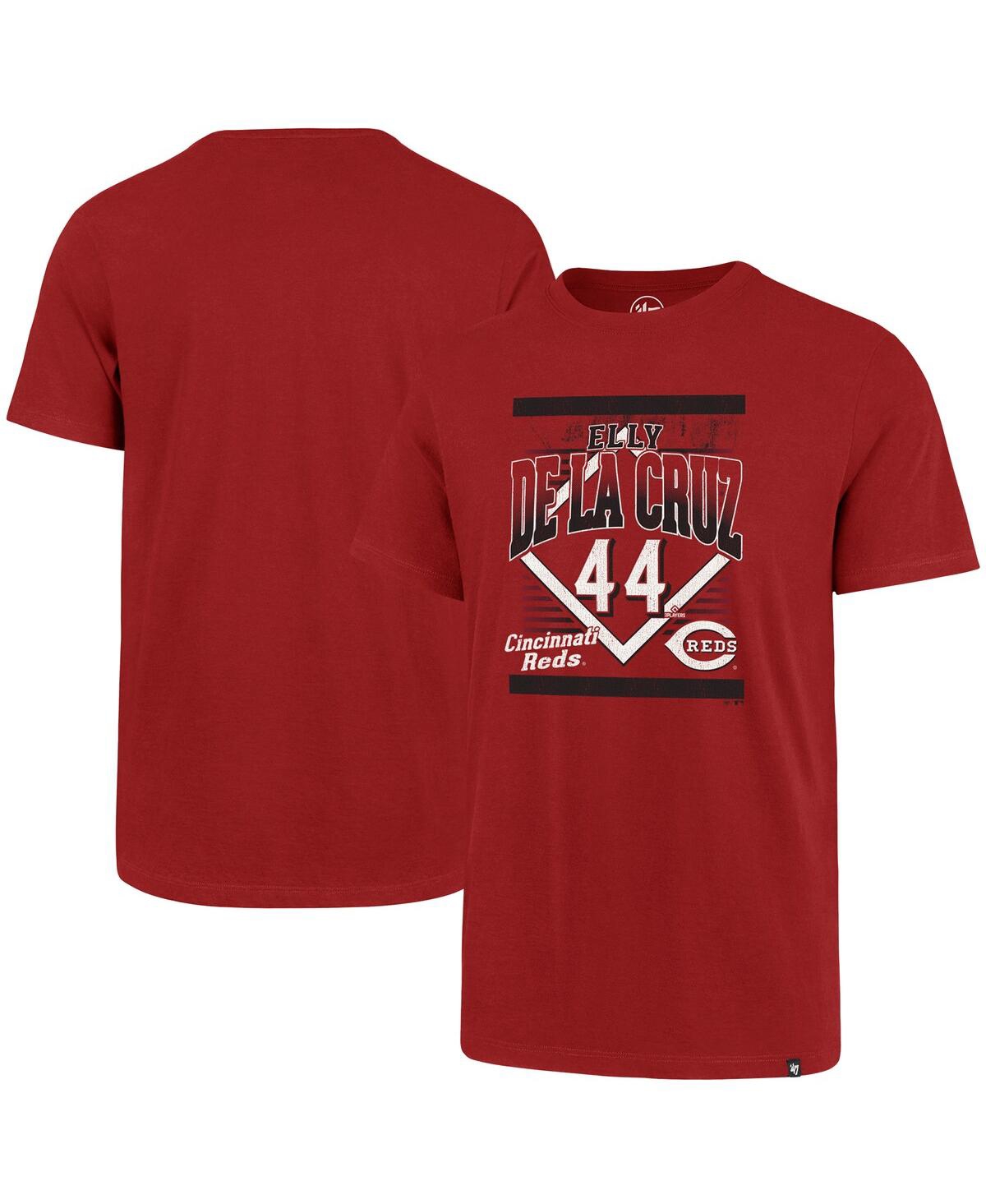 47 Brand Men's ' Elly De La Cruz Red Cincinnati Reds Graphic T-shirt