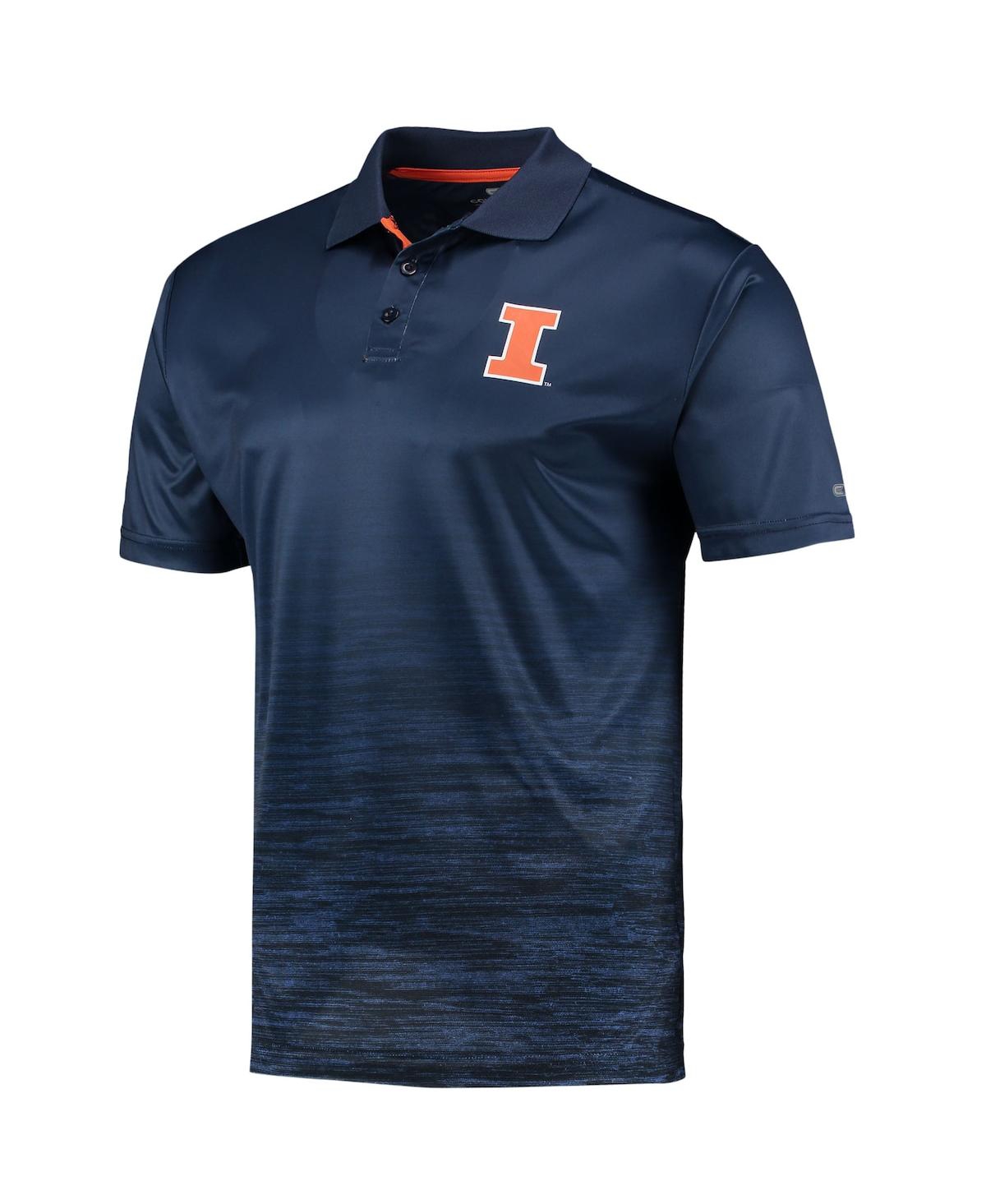 Men's ColosseumIllinois Fighting Illini Marshall Polo Shirt - Navy