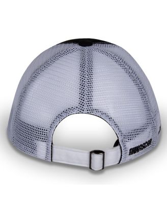 Women's Black, White Kyle Busch Name and Number Patch Adjustable Hat