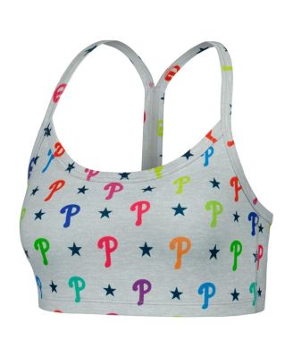 Women's Gray Philadelphia Phillies TLC Rainbow Bra