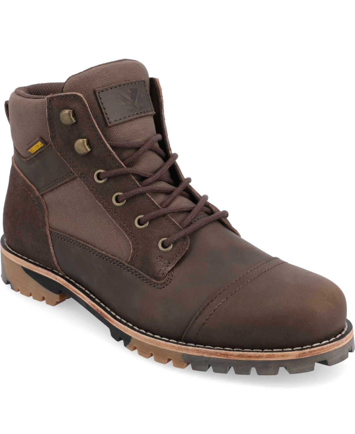 Territory Men's Brute Tru Comfort Foam Cap Toe Lace-up Ankle Boots