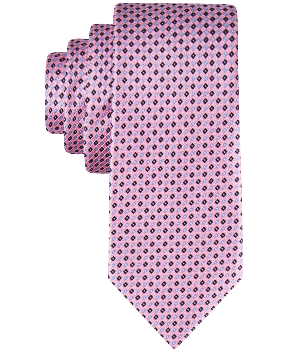 Tommy Hilfiger Men's Micro-grid Tie In Pink