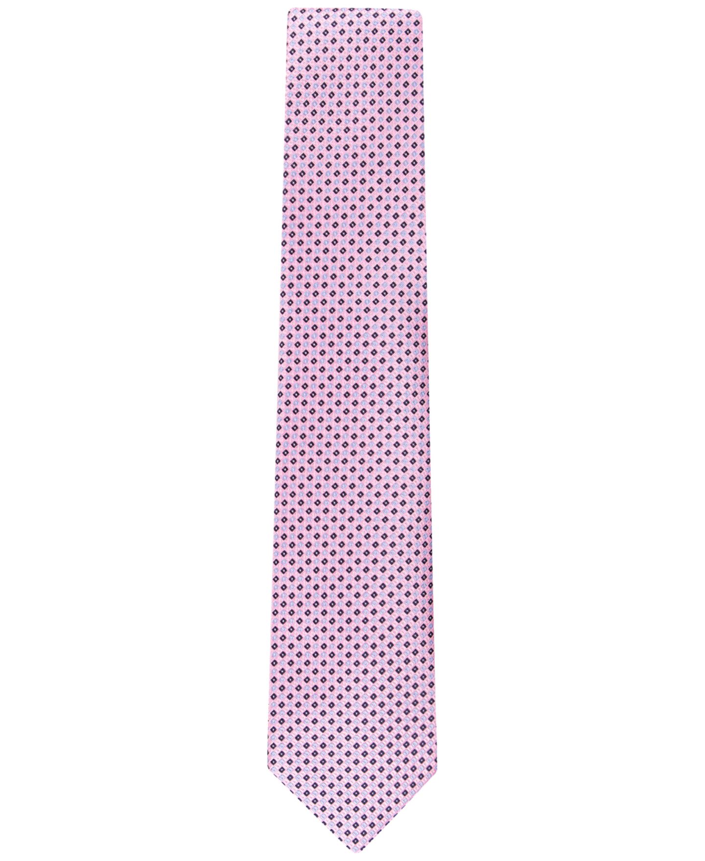 Мужской галстук Tommy Hilfiger Micro-Grid Tie, цвет: Розовый — фото 2