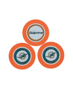 UPC 637556315885 product image for Team Golf Miami Dolphins 3-Pack Golf Poker Chip Markers | upcitemdb.com