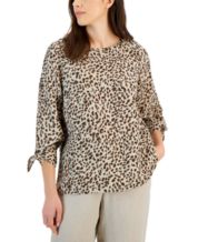 Macys animal print tops sales