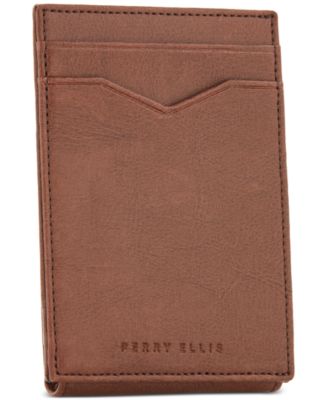 Perry Ellis Portfolio - Men's Magnetic Leather Card Case