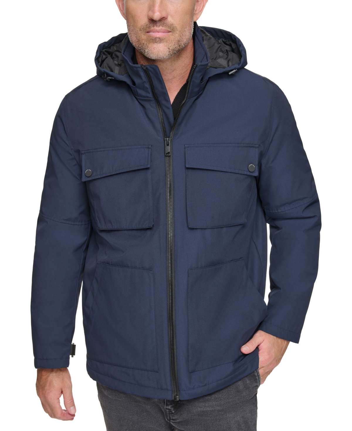 Marc New York Men's Lauffeld Medium Weight Hooded Utility Jacket