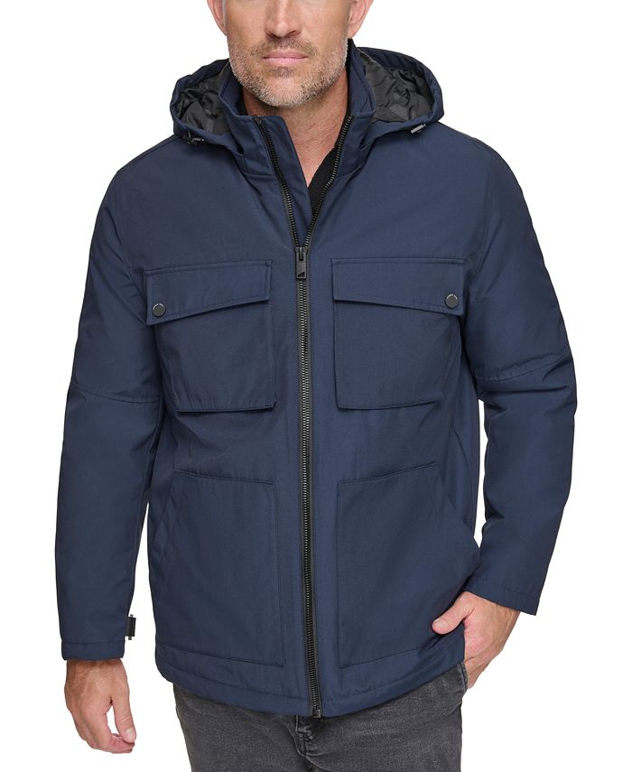 Macy big and tall best sale coats