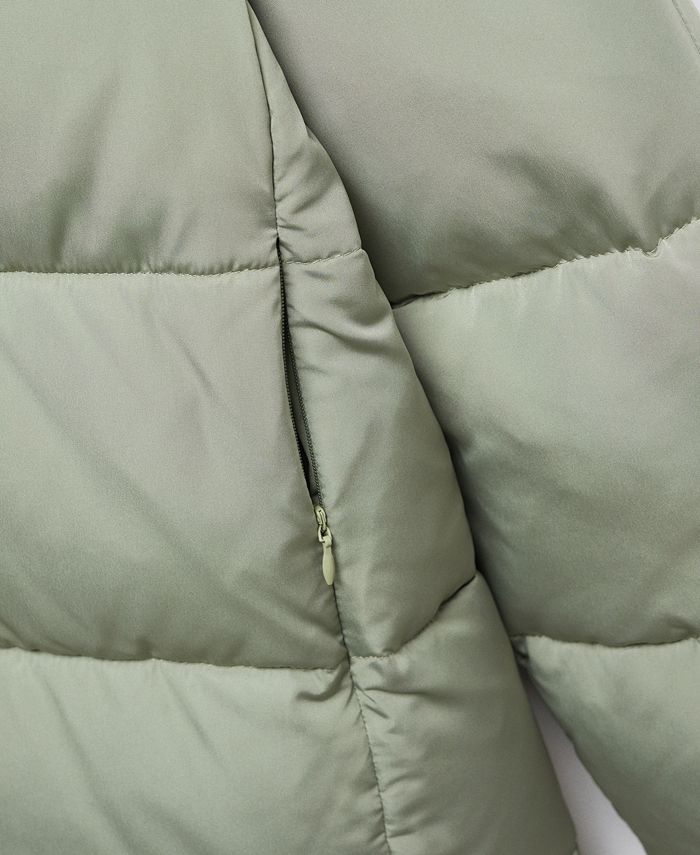 MANGO Women's Hood Quilted Coat Macy's