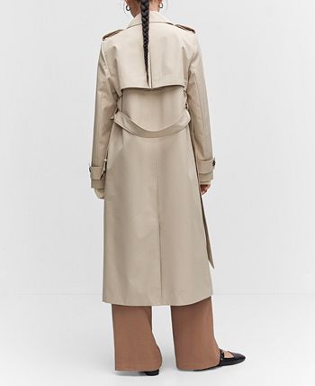 MANGO Women s Water Resistant Double Breasted Trench Coat Macy s