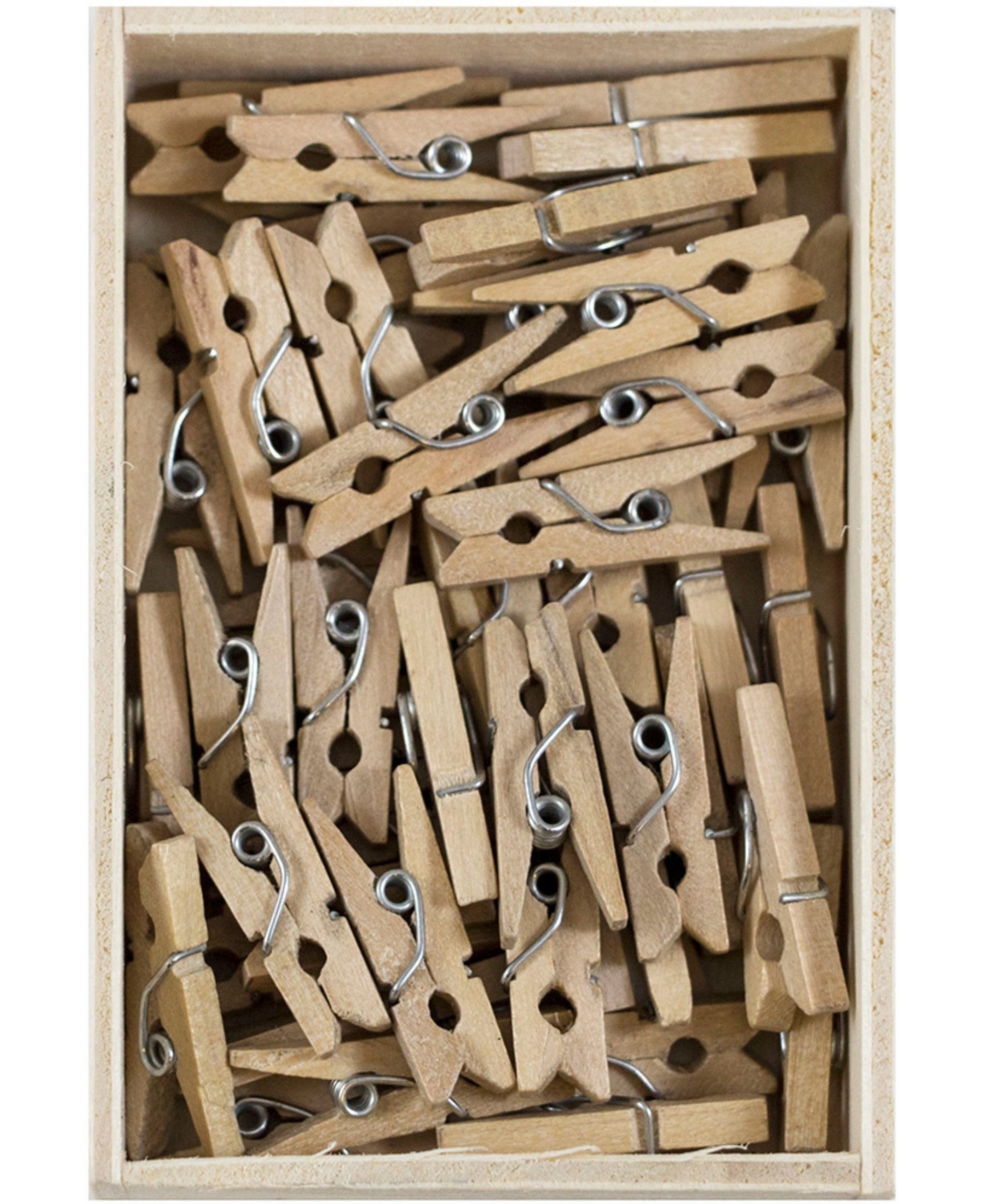 Shop Jam Paper Wood Clip Clothespins In Natural Brown