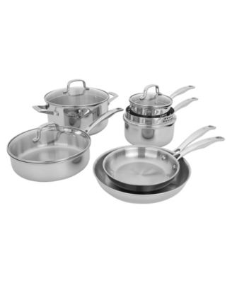 HENCKELS Clad H3 10-Piece Stainless Steel Cookware Set
