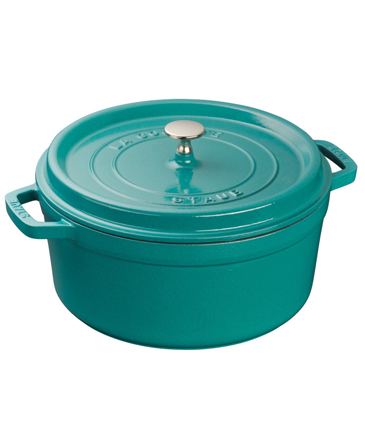 Staub Cast Iron 5.5-qt Round Dutch Oven In Green