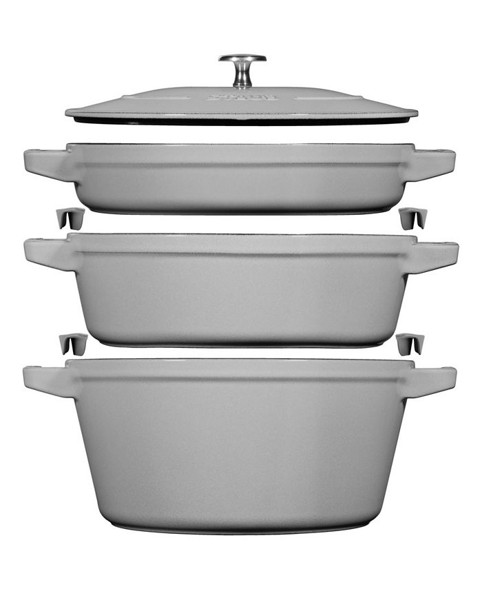 Staub J.A. Henckels Cast Iron Set 4 Piece Stackable Set Macy's