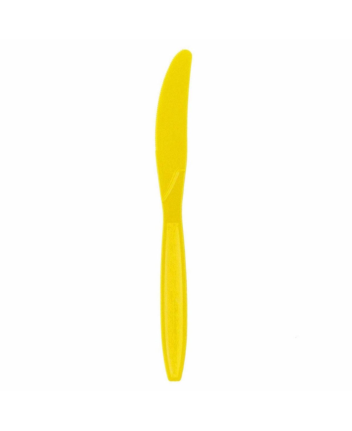 Shop Jam Paper Big Party Pack Of Premium Plastic Knives In Yellow