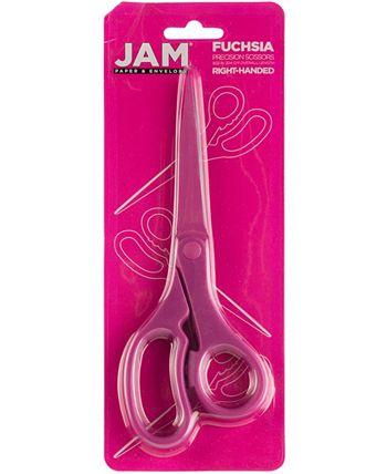 Jam Paper Multi-Purpose Precision Scissors - 8 - Ergonomic Handle  Stainless Steel Blades - Sold Individually