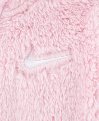 Baby Boys and Girls Hooded Sherpa Coverall