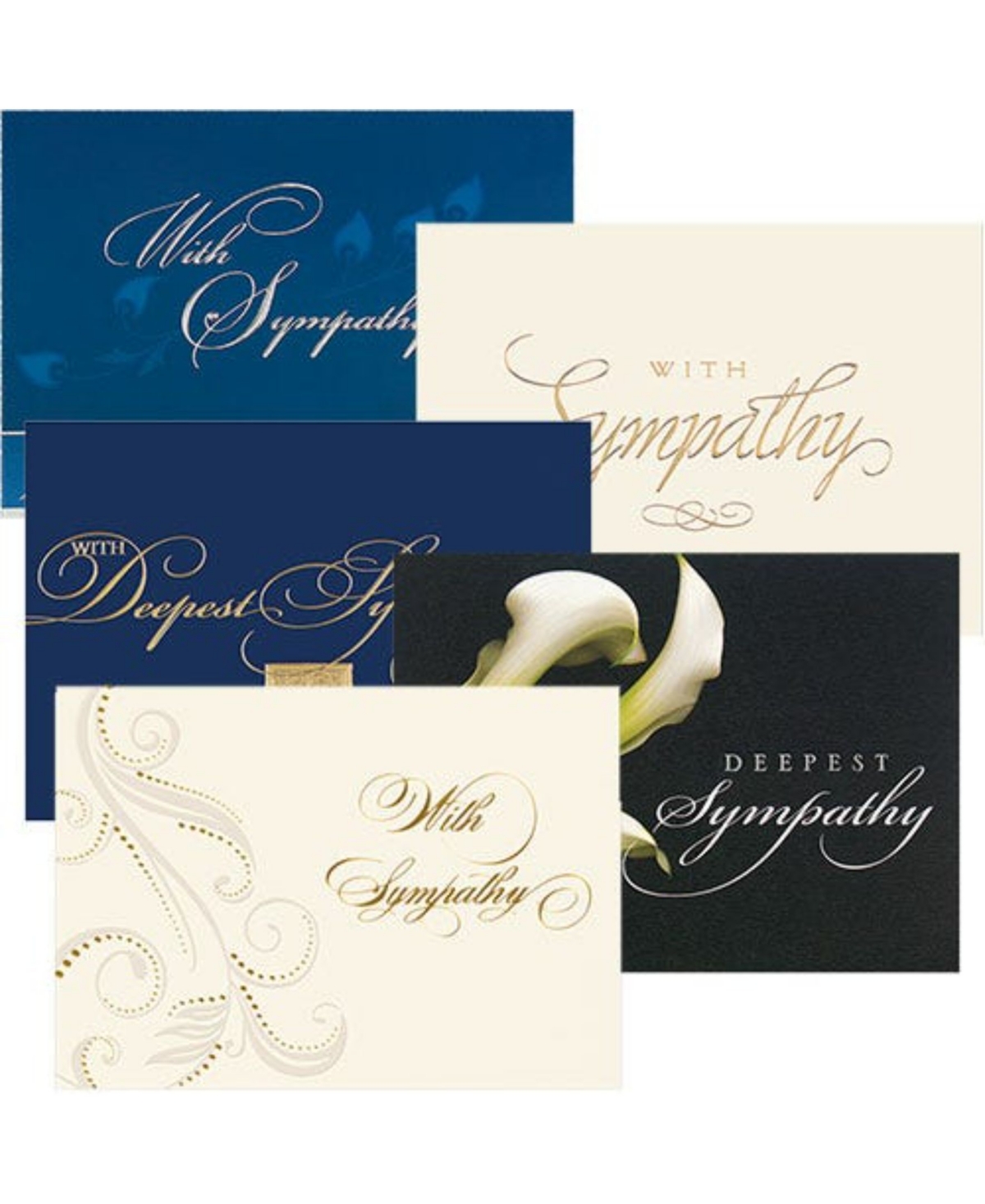 Jam Paper Blank Sympathy Greeting Cards Matching Envelopes Set In Sympathy Assorted