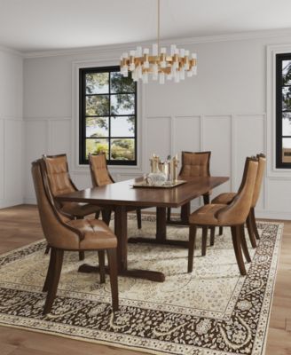 Fifth Avenue 2-Piece Leatherette Upholstered Dining Chair Set