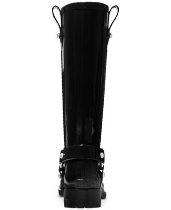 Buy the Michael Kors Women's Black Rubber Rain Boots Size 9