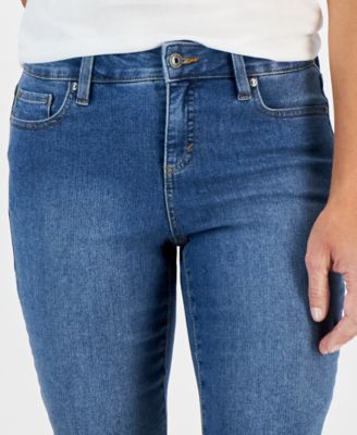 Petite Raw-Edge Denim Bermuda Shorts, Created for Macy's