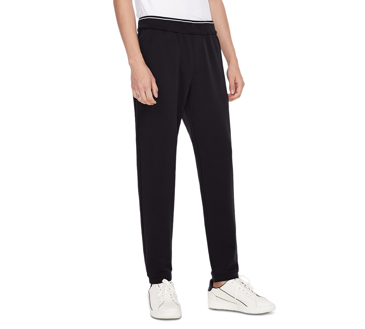 A X Armani Exchange Men's Logo Fleece Pants In Navy