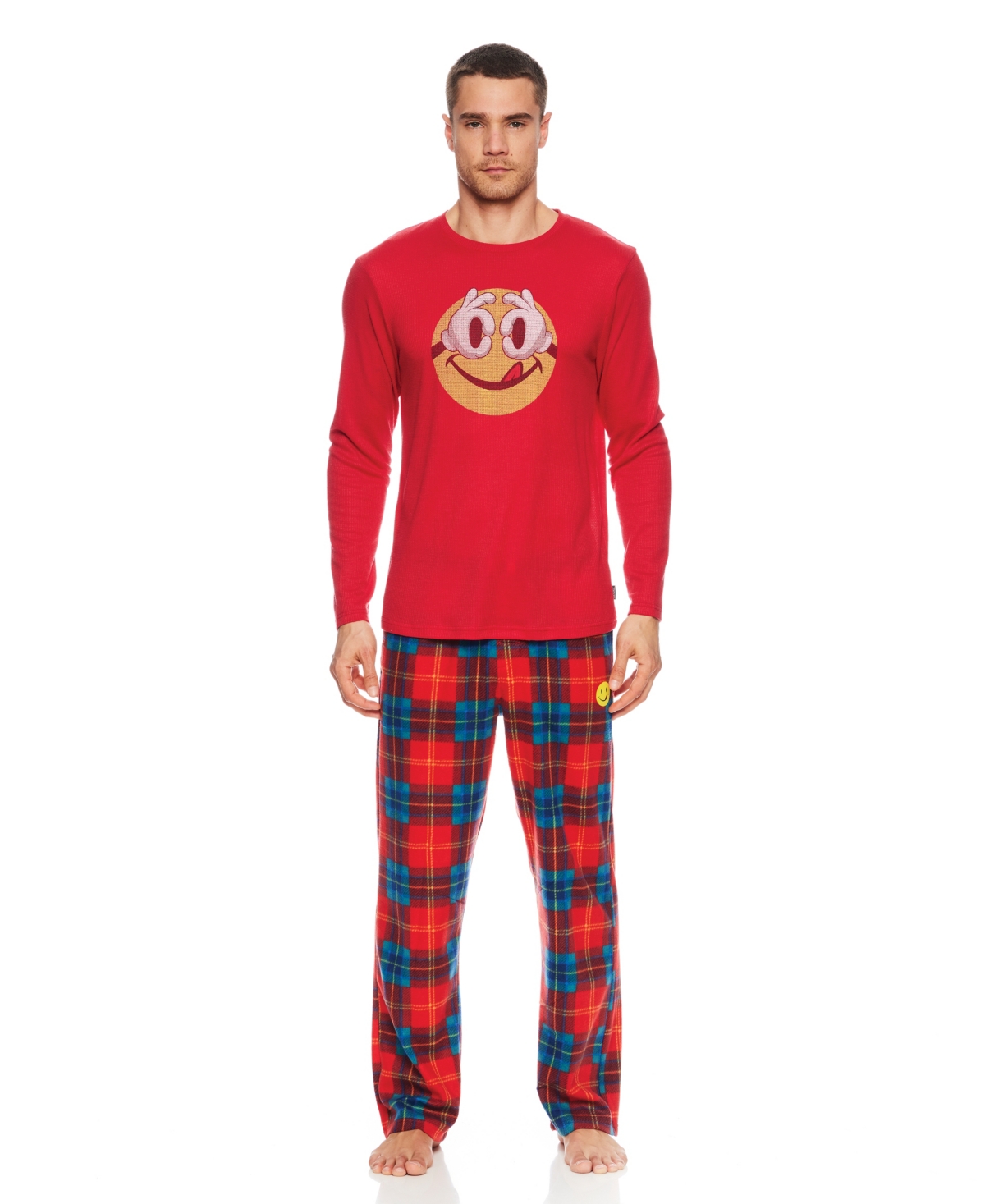 Men's Top, Shorts and Pajamas, 3 Piece Set - Red