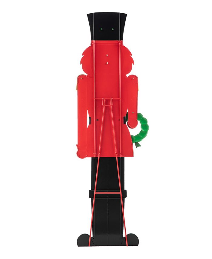 Glitzhome 60" H Metal Nutcracker Porch Decor Macy's