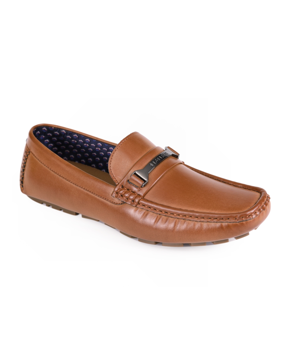 Shop Tommy Hilfiger Men's Axin Slip-on Penny Drivers In Medium Brown Burnished