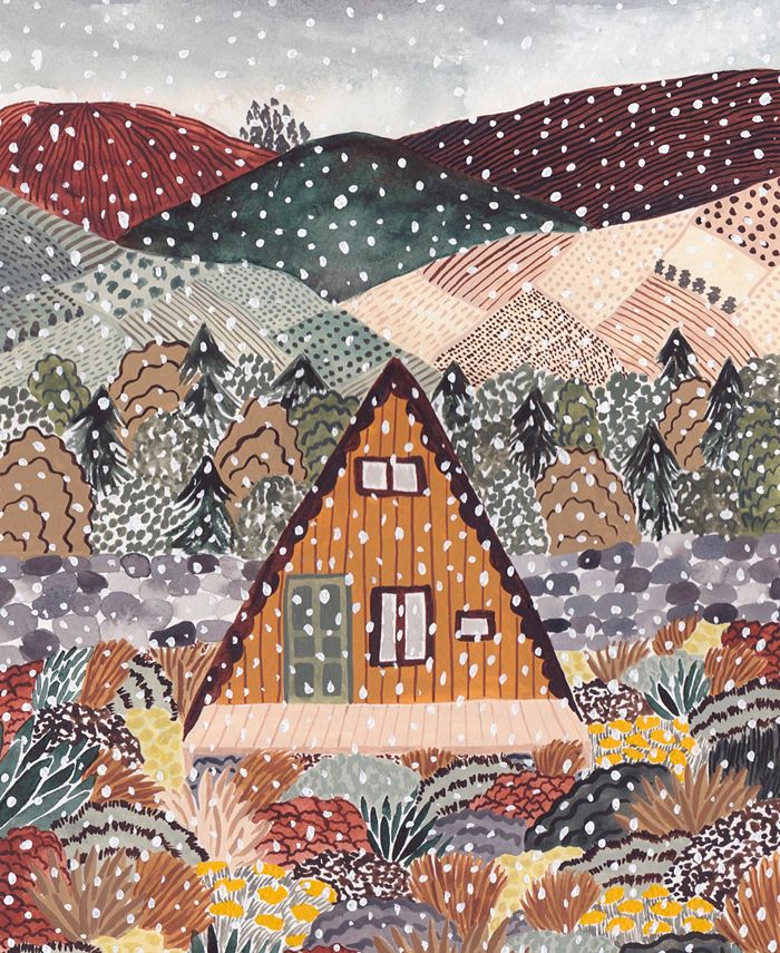 Jiggy Snow Cabin, Sara Boccaccini Meadows Decorative Artwork Puzzle