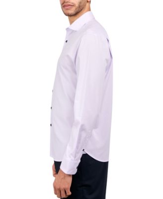 Men's Regular-Fit Gingham Dot Dress Shirt