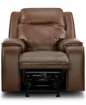 CLOSEOUT! Hansley 39" Zero Gravity Leather Power Recliner, Created for Macy's