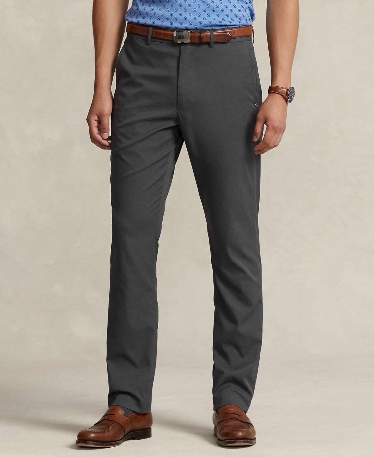 Polo Ralph Lauren Men's Tailored Fit Performance Chino Pants In Charcoal Grey
