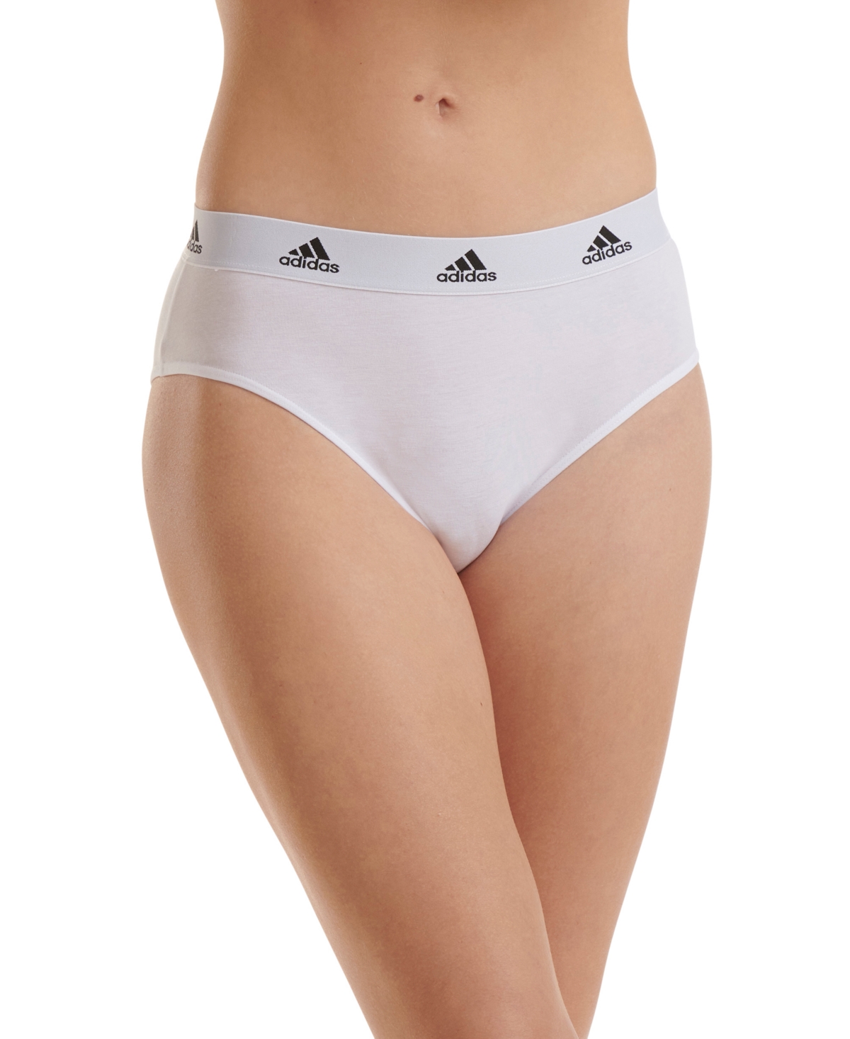 Adidas Originals Intimates Women's 3-pk. Active Comfort Cotton Bikini Underwear 4a3p92 In Blk,wht,ht