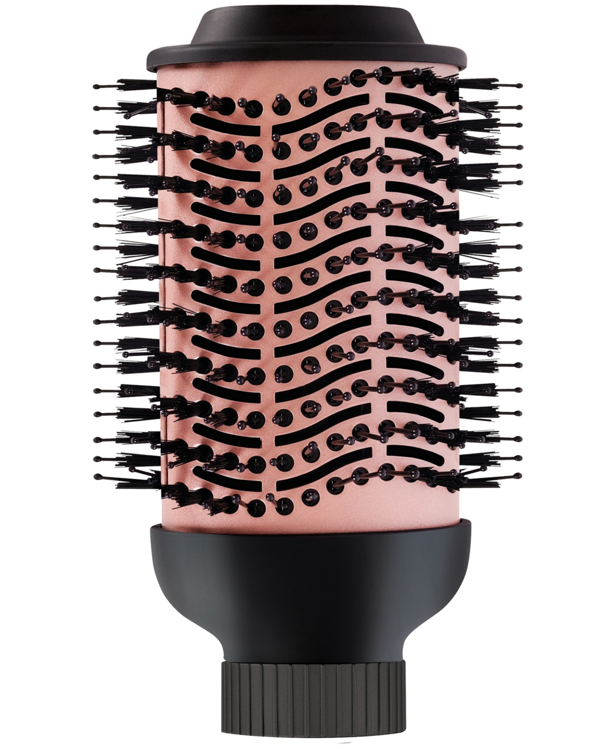 Interchangeable 3" Blowout Brush Head Attachment - Black And Rose Gold