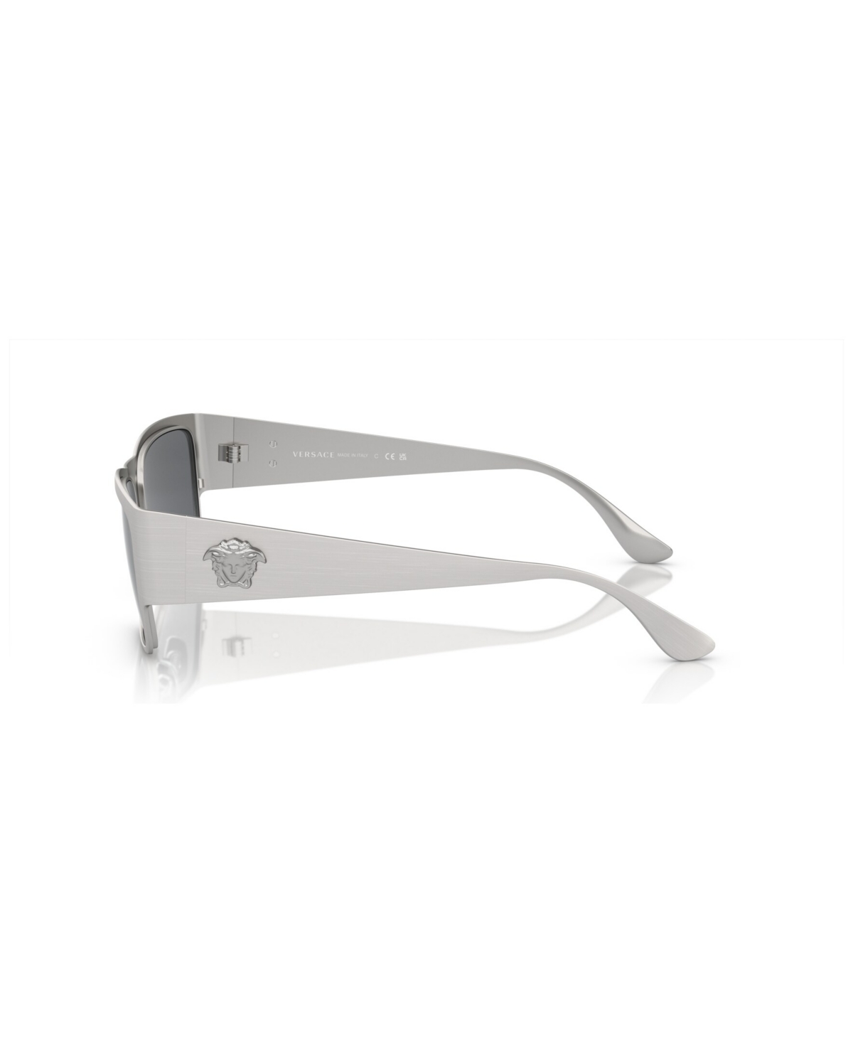 Shop Versace Men's Sunglasses, Mirror Ve2262 In Silver