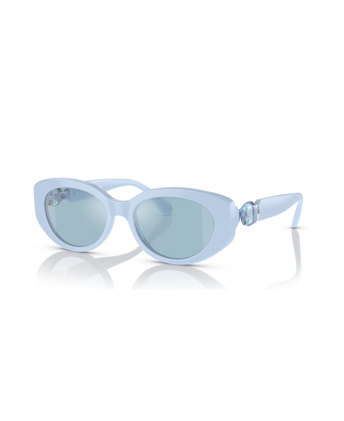 Swarovski Women's Sunglasses, Mirror Sk6002 In Light Blue