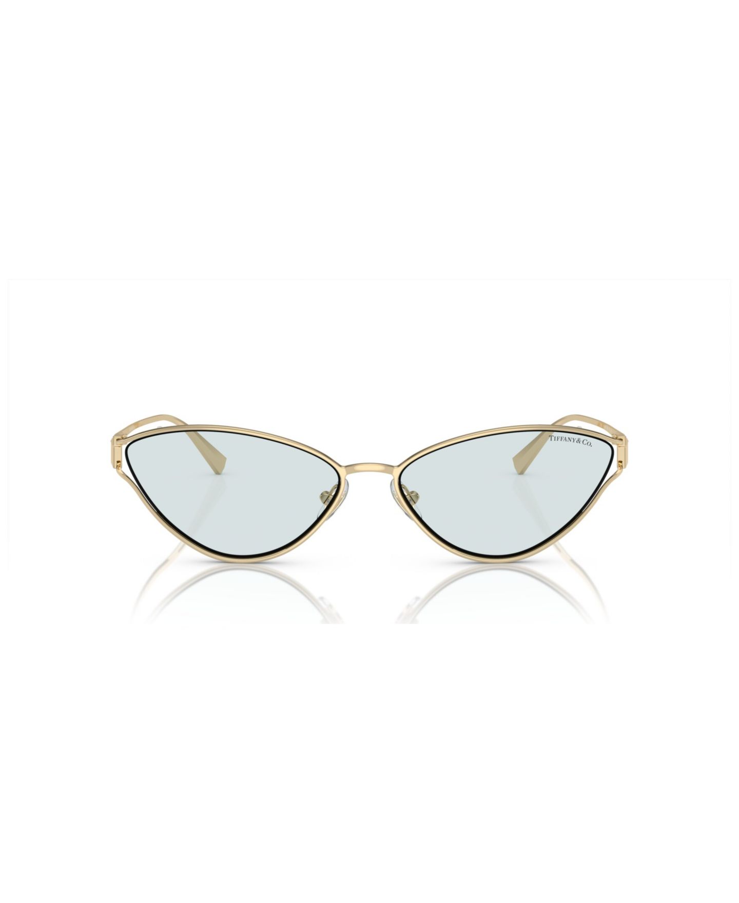Женские солнцезащитные очки Tiffany & Co. Sunglasses, Photocromic TF3095, цвет: Бледный золотой — фото 2