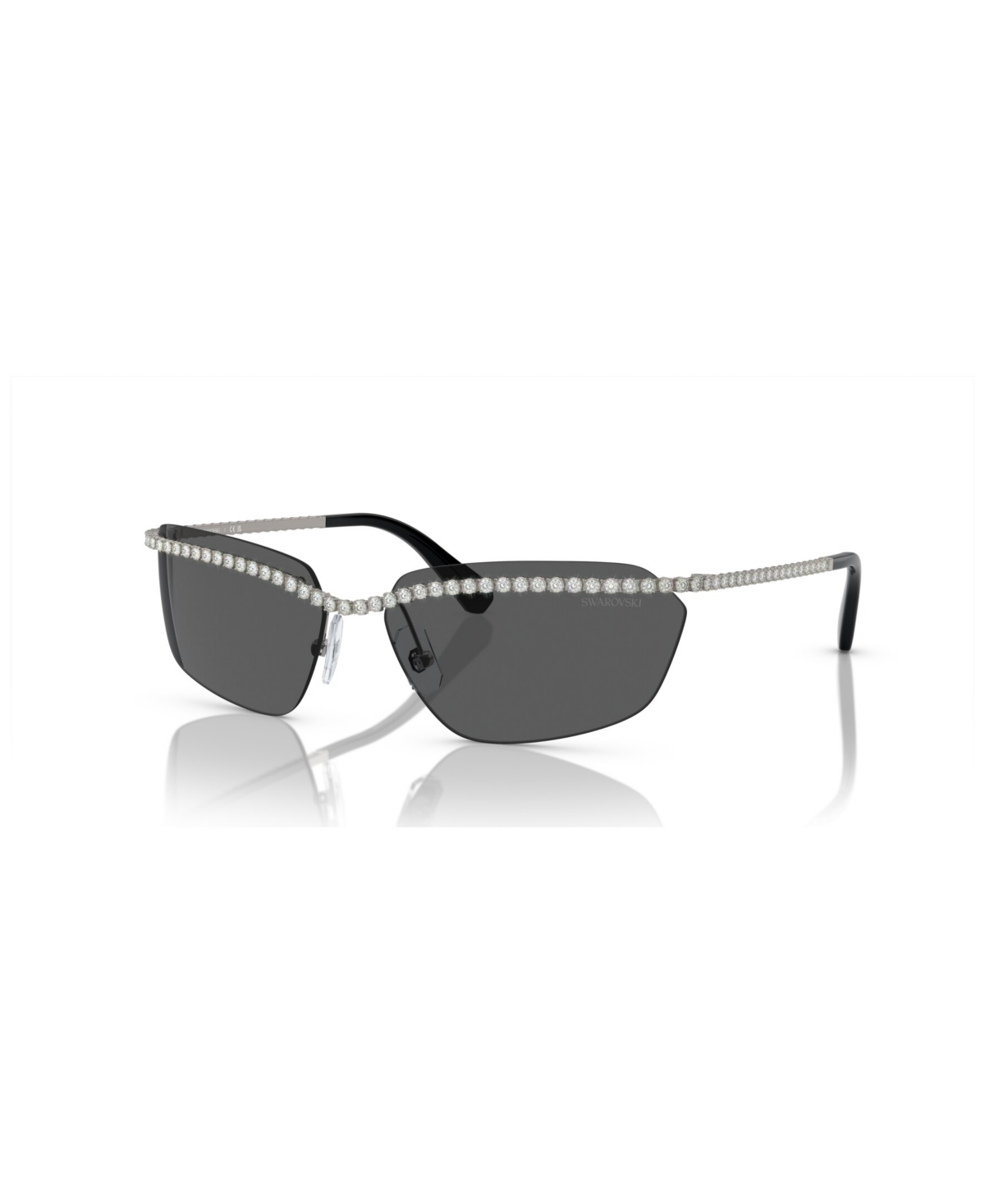 Shop Swarovski Women's Sunglasses Sk7001 In Gunmetal